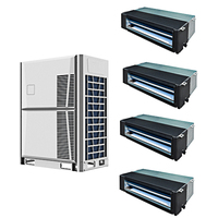 Transporteur 220V 60HZ double 2 3 4 zones tonne HP Multi Split Type unité de système AC central VRF VRV onduleur climatiseur HVAC