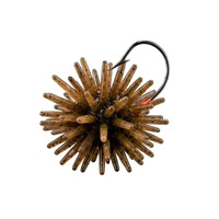 OEM Leurre souple flottant en TPE, type Urchin Hook Hairball, avec hameçon plombé noir pour la pêche en étang et la pêche sauvage