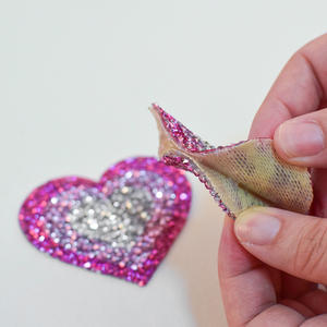 Vente en gros de pasties pour femmes, autocollants de poitrine en cristal en forme de cœur, strass, sexy, personnalisés, réutilisables, fins, cache-tétons, couleur dégradée - Product Image 4