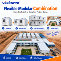 Maison conteneur préfabriquée en acier de 20 pieds, portable, minimaliste, contemporaine, carrée, à assemblage rapide, modulaire, avec panneaux sandwich, pour bar ou salle de sport