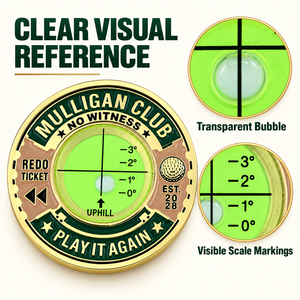 Niveau à bulle double face personnalisé avec logo de club de golf pour la lecture du green, accessoire de putting pour les magasins professionnels, les tournois et les cadeaux promotionnels - Product Image 3