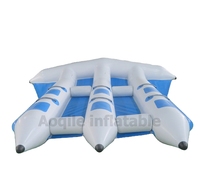Bateau banane gonflable en forme de poisson volant, en PVC, 4,2 m x 3,6 m, certifié CE pour parcs aquatiques et centres de villégiature