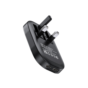Productos Más Vendidos 2026: Adaptadores <span class=keywords><strong>de</strong></span> Carga Ultrafinos y Rápidos para Viaje, Plegables, 35W, Doble Puerto Tipo C, Enchufe Plano para Reino Unido - Product Image 1