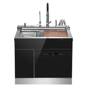 Gexiang fabbrica acciaio inossidabile moderno lusso Smart 3-in-1 lavelli da cucina lavastoviglie da incasso - Product Image 1