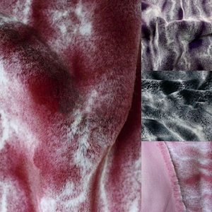 Conejo de Angora de alta calidad, piel para adorno de ropa, piel de Animal falsa de felpa, pelo largo grabado, tela de piel de conejo falso/ - Product Image 2