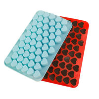 Nouveau moule en silicone jetable écologique 3D en forme de nuage à 55 cavités pour la décoration de chocolat, de bonbons, de biscuits, de gâteaux, outils de pâtisserie
