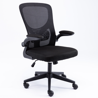 Chaise de bureau pivotante moderne pour cadres, avec appui-tête réglable, matériaux en acier et mousse, chaise en maille à mécanisme de levage