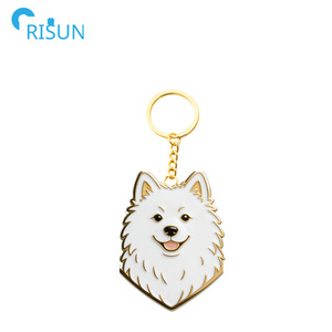 Porte-clés personnalisés en forme de chien (Teddy, Sausage Dog, Shiba Inu, Teckel, Husky, Chien Fantôme, <span class=keywords><strong>Chiot</strong></span>) avec logo sur mesure, en forme de crème, pour usine - Product Image 4
