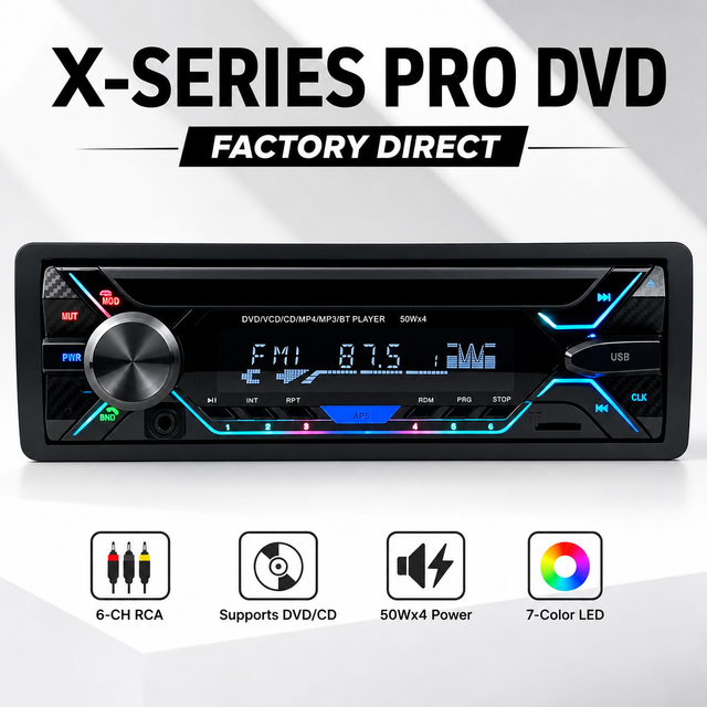 1 DIN Android Car for Player CD VCD 6-CH RCA 50Wx4 for Stereo SD Card USB TF-Slot 7 Color Lights Factory-Direct-Price