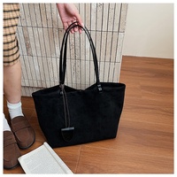 Tas Tangan Wanita Cokelat Bentuk Kotak, Ukuran Sedang, Bahan Kulit Nubuck, Tas Selempang Wanita, Tas Jinjing Sederhana Bahan Suede Berkualitas