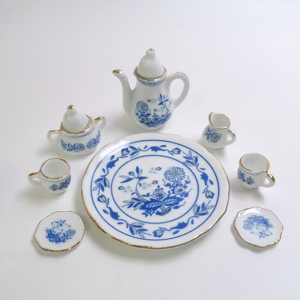 Accessoires de décoration pour maison de poupée, 8 pièces/ensemble, vaisselle, service à thé pour la <span class=keywords><strong>cuisine</strong></span>, fournitures de décoration de table - Product Image 5