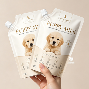 Bolsa de Embalaje de Leche para Mascotas, Impresa Personalizada, de Aluminio, con Boquilla, Fabricante OEM - Product Image 4