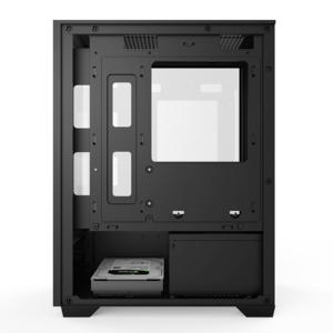 Черный <span class=keywords><strong>M</strong></span>-ATX игровой чехол переднее/боковое закаленное стекло 240 мм жидкое охлаждение 280 мм VGA 165 мм высота процессора 4 PCI слот двойной HDD отсеки - Product Image 6