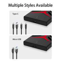 Vendita calda USB 3.0 2.5 pollici di plastica custodia del disco rigido SATA custodia protettiva esterna HDD SSD scatola del disco rigido per PC Computer