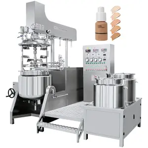 High Quality Small capacity 100L cosmetic cream toothpaste production line vacuum emulsifying mixer toothpaste making machine