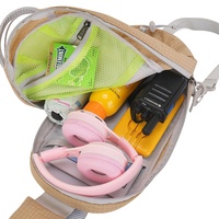 Sac bandoulière messager en nylon imperméable avec fermeture éclair, multicolore, ultra-léger, unisexe, pour activités de plein air et sport, sac de poitrine