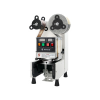 Machine de scellage automatique de gobelets 220V, scelleuse thermique 95mm, film plastique électrique, emballage de boissons Z-259