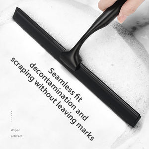 <span class=keywords><strong>Limpiacristales</strong></span> de Acero Inoxidable, Limpiador de Silicona para Ducha, Limpiador de Puertas de 10 Pulgadas, Color Negro, <span class=keywords><strong>Limpiacristales</strong></span> para Baño con Ventosa - Product Image 3