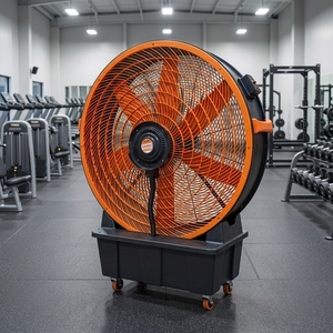 Ventilateur brumisateur de haute qualité avec réservoir d'eau, diamètre 0,95-1,25 m, ventilateur industriel sur pied pour usine, entrepôt, extérieur - Product Image 1
