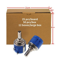 Potentiomètre bobiné Bonens 3540S-1-103L 10k 5% Tolerance 10 Tours Puissance 2W -55~125 Série 3540 Bon Prix