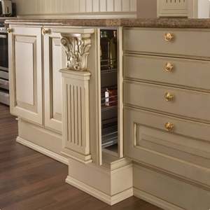 Armoires de cuisine Fabricant classique d'armoires de cuisine et de placards Foshan Armoires de cuisine modulaires européennes de luxe Conception 3D - Product Image 3