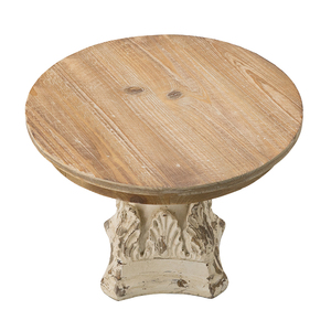 Supporto per torte in legno 10,5 x 7,5 pollici con base in magnesio per esporre torte e dessert - Product Image 3