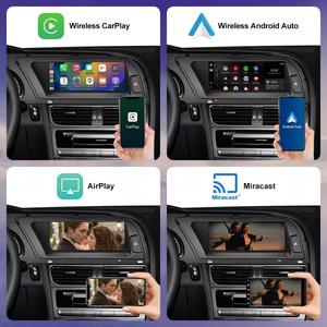 Autoradio multimédia Linux avec écran tactile pour tableau de bord Audi A4 A5 2013-2015, CarPlay sans fil, Android Auto, Airplay, <span class=keywords><strong>Miracast</strong></span> - Product Image 4