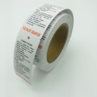 Étiquette en papier thermique OEM pour impression de vêtements par imprimante de codes à barres