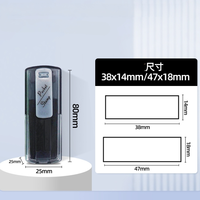 Tampon auto-encreur de poche portable, fournitures de bureau, clip de poche, petit tampon personnalisé, vente en gros