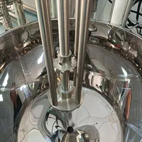 Mélangeur Homogénéisateur Manuel pour la Production de Savon, Détergent, Shampoing, Cosmétiques, Produits Chimiques, Alimentaire – Acier Inoxydable SS316/304, Capacité 200L/H