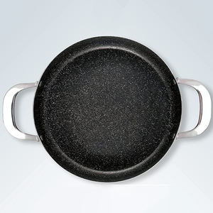 chef pan forged saute pan non-stick marble coating two handle