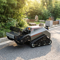 Tondeuse à gazon télécommandée sur chenilles de 800 mm de qualité supérieure pour l'entretien des cimetières et des jardins publics