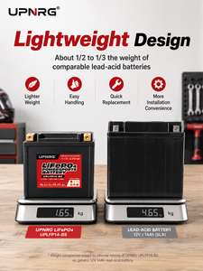 Batterie de démarrage de moto 12,8 V 3 Ah LiFePO4 avec BMS IP67, 2000 cycles, garantie de 2 ans, longue durée de vie, batterie de moto électrique - Product Image 4
