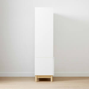 Scaffale in legno bianco moderno 4 strati 2 porte prezzo di fabbrica all'ingrosso personalizzato soggiorno mobili per Hotel pannello di applicazione - Product Image 5