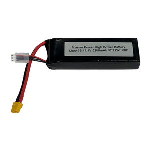 Mason điện phiên bản mới LiPo pin 3S <span class=keywords><strong>11.1V</strong></span> 5200mAh 60C <span class=keywords><strong>Lithium</strong></span> <span class=keywords><strong>Polymer</strong></span> Pin Giáo Dục Đào Tạo bay không người lái - Product Image 1
