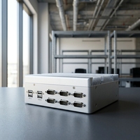 Mini PC industriel sans ventilateur prenant en charge les ports COM RS232/485, double Ethernet LAN, HDMI, VGA, ordinateurs industriels sans ventilateur