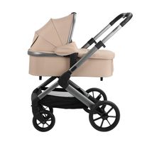 Poussette Bébé à Structure Robuste 0-4 Ans, Landau pour Nouveau-né et Nourrisson, Chariot à Vue Haute, Landau Poussette Bébé