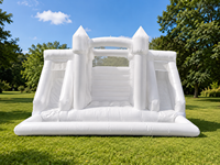 Château gonflable pour enfants sur le thème du cirque commercial, toboggan, aire de jeux gonflable, 5x4M, matériau PVC, extérieur, enfants, JIALE JL-3007