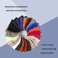 Bonnet tricoté en acrylique chaud de haute qualité avec revers, unisexe, pour adulte, décontracté, pour sports d'hiver en extérieur, courant