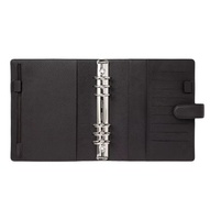 A5 A6 Budget Binder Journal Hardcover-Loose-Leaf Rings Notebook PU Leather Card Pocket Organizer with Custom Logo