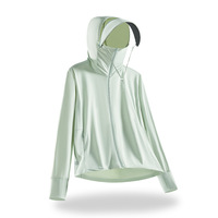 Sweat à capuche anti-UV UPF50+ en soie glacée |   Veste de pêche anti-UV pour les sports de plein air estivaux