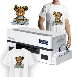 A3 L1800 Custom Overdracht T-Shirt Pet Film Dtf Printer Drukmachine Converteren Naar Dtf Printer En Shaker Droger Systeem