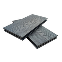 Planches de terrasse WPC creuses en gros, fourniture directe d'usine en Chine