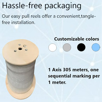 Câble réseau LAN Cat6 23AWG en cuivre nu massif 4 paires 8 conducteurs LSZH CMR 1000 Mbps Gigabit pour câblage horizontal de centre de données TIA