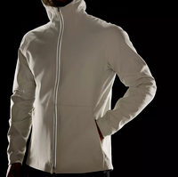 Veste coupe-vent avec fermeture éclair à glissière meilleure veste blanche de mode pour hommes pour le style veste d'hiver réfléchissante