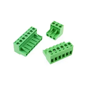 2EDGK 5.08/3.81mm Male+female Set Rta Pluggable Terminal Block Pcb Connector 2P/3/4/5/8/10/12P Straight Angled Foot