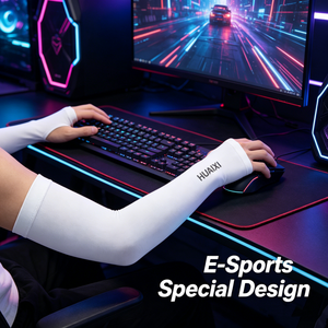 Manchettes de bras de gaming rafraîchissantes avec trou pour le pouce, couleurs personnalisées avec logo, pour joueurs e-sport professionnels - Product Image 4