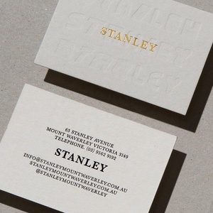 Biglietti da Visita di Lusso Personalizzati 9*5.4 con Logo Personalizzato, Stampa a Caldo in Lamina di Rame, Carta Texturizzata per Design d'Interni - Product Image 5