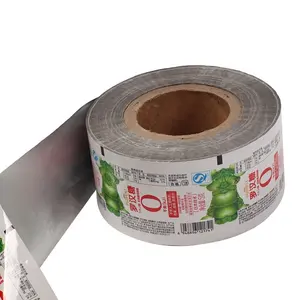 BOPP/CPP-rollo de película de aluminio impreso, rollo de película de plástico de embalaje de paletas de helado