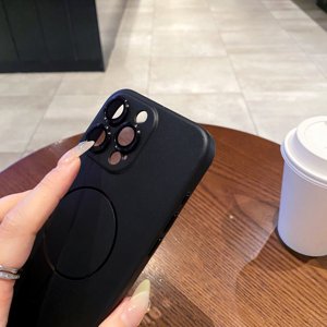 Fundas Magnéticas de Silicona Líquida de Lujo 2025, Tipo Original <span class=keywords><strong>Oficial</strong></span> para <span class=keywords><strong>Apple</strong></span> para iPhone 16 15 14 13 12 11 Pro Max Plus - Product Image 2